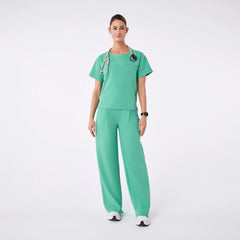 Cabral Relaxed Crewneck Scrub Top