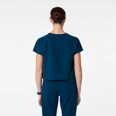 Arua Cropped Crewneck Scrub Top