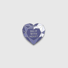 FIGS | V Coterie Amethyst Heart Enamel Pin