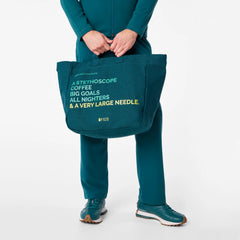 A Very Large Needle Canvas Tote