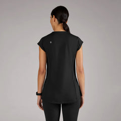 Alma Slim Crewneck Tunic Scrub Top