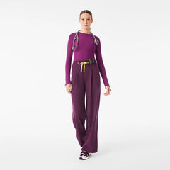 Lacey Ruffle Long-Sleeve Underscrub