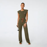 Layton Crewneck Wide-Leg ScrubJumpsuitâ„¢