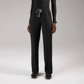 Piedra High-Rise Straight-Leg Scrub Pant