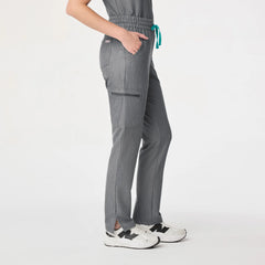 Dowa High-Rise Straight-Leg Scrub Pant