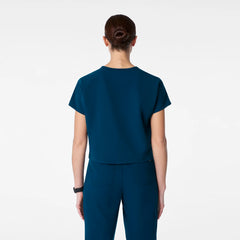 Arua Cropped V-Neck Scrub Top