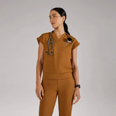 Mira Banded Scrub Top
