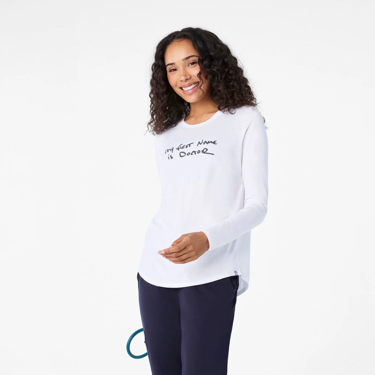 My First Name Is Doctor Long-Sleeve Underscrub