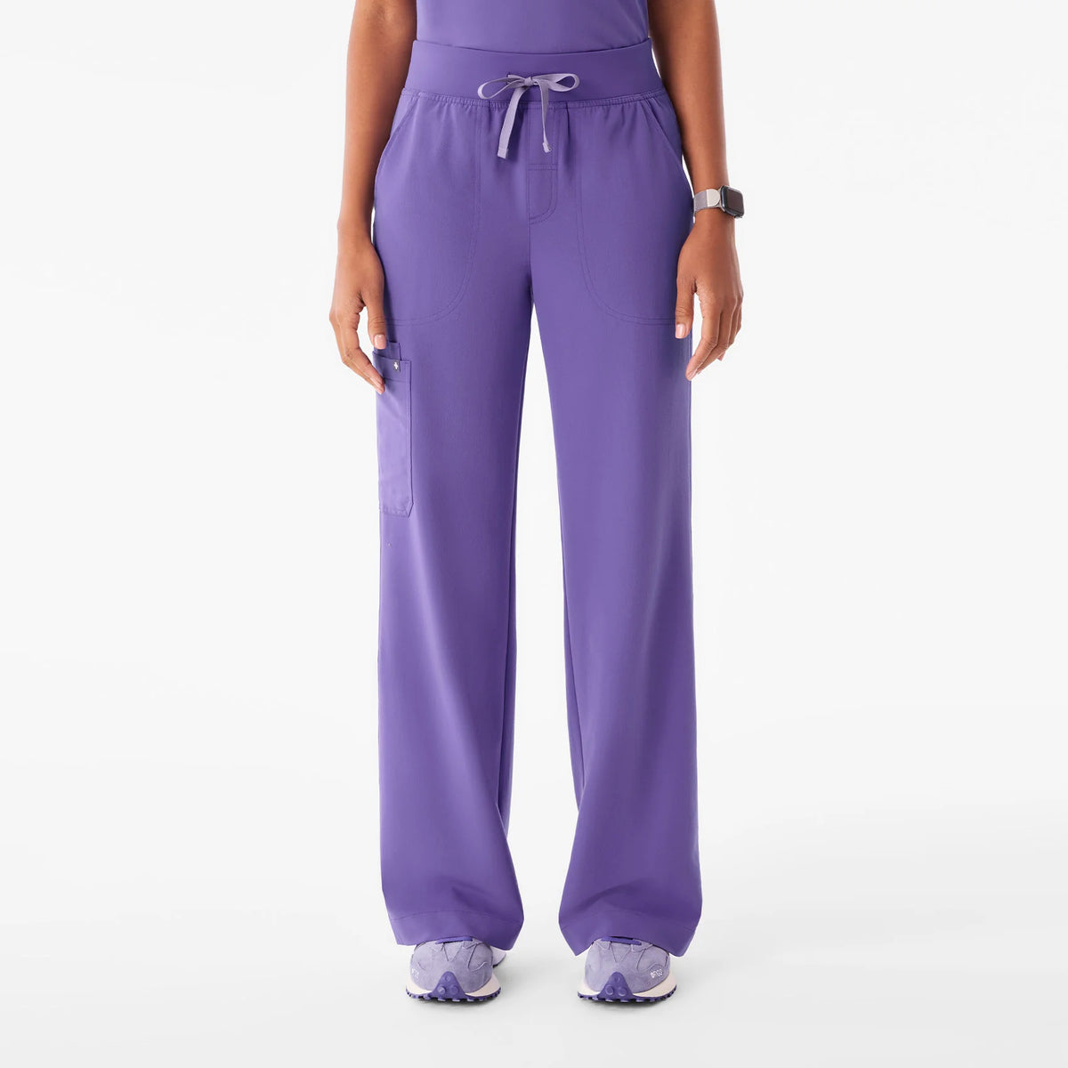 Isabel High-Rise Wide-Leg Scrub Pant