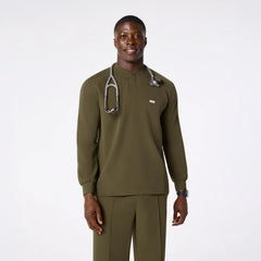 Stratton Henley Long-Sleeve Scrub Top