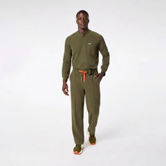 Stratton Henley Long-Sleeve Scrub Top